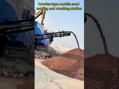 Sürünen tip taşınabilir kum yapım ve kırma istasyonu4